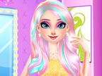 Elsa's Rainbow Hairstyle